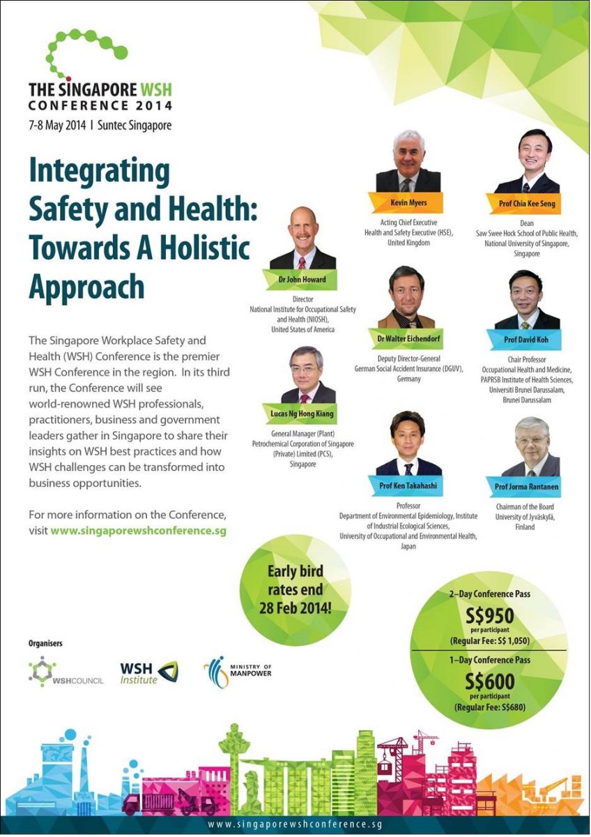 Invitation to the Singapore WSH Conference 2014